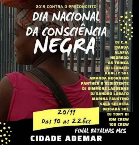 Shows e batalha de MCs marcaram a celebração no Dia da Consciência Negra, na Cidade Ademar